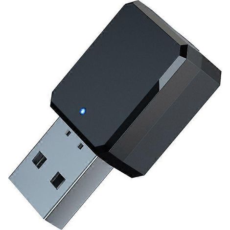 Kit mains libres Bluetooth 5.0 pour voiture, musique sans fil, prise auxiliaire 3,5 mm, alimentation USB, adaptateur récepteur audio compatible avec autoradios, lecteurs MP3 et ordinateurs. (1/5)