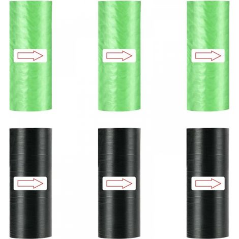 Sacs poubelle de voiture, lot de 6 mini sacs poubelles colorés, résistants aux déchirures, pour les déplacements à domicile et au bureau. (1/5)