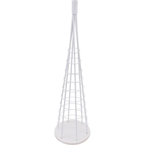 [NEUWERTIG] Deko-Baum HHG-462, Weihnachtsbaum Schmuckbaum Weihnachtsdeko Christbaum zum Beschmücken, Metall 90cm weiß