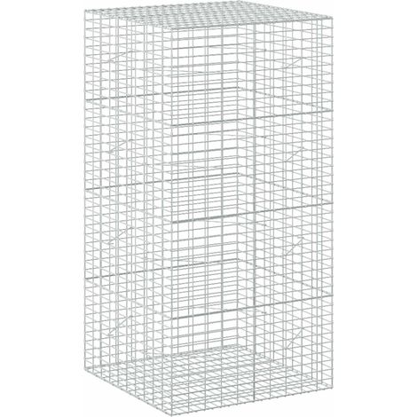 vidaXL Gabion with 3.5 mm Wire and 5x10 cm Mesh 100x100x200 cm (1/5)