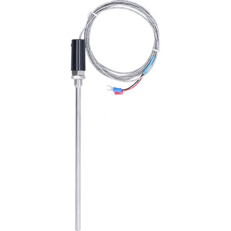 Beyamis Capteur de température à thermocouple de type K, outils, acier inoxydable, accessoires industriels, 0-600 °C, WRNT-011, mètre (1/5)
