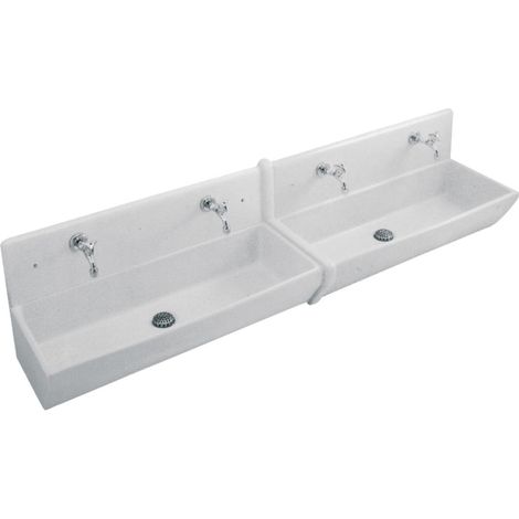 Couvre joint lavabo blanc - Largeur: 1000 mm - Hauteur: 45 mm - Profondeur: 16 mm - Blanc (1/2)
