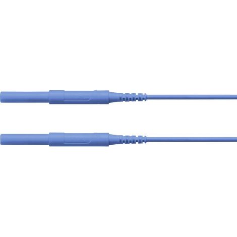 Schützinger Puntali di sicurezza Spina 4 mm Spina 4 mm 50.00 cm Blu 1 pz. (1/2)