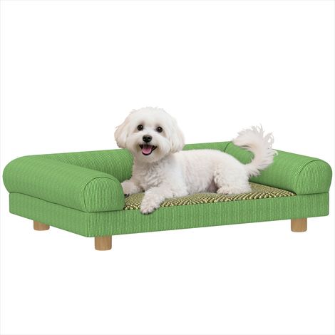 Couchage pour chien surélevé 63 x 41 x 17 cm en velours côtelé (1/5)