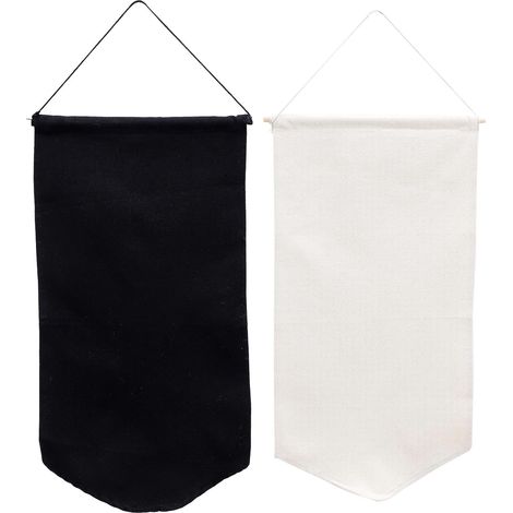 Wimpelbanner 2 Stück aus Polyester Baumwolle und Holz (1/5)
