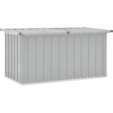 Caja de almacenaje para jardín gris 129x67x65 cm vidaXL (1/8)