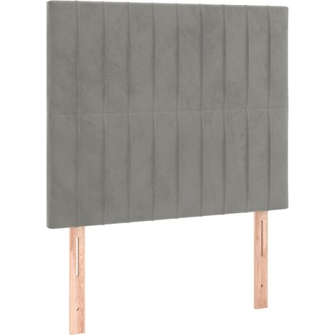 Maison Exclusive - Cabecero de cama gris claro 90x5x118/128 cm Te