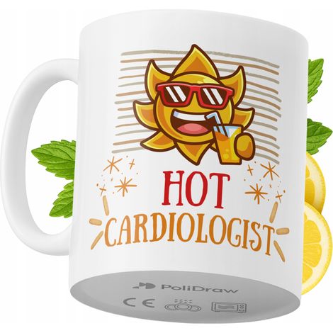 Lustige Tasse für Kardiologen – Kaffee- oder Teetasse mit witzigem Textdesign – ideal für Geburtstage, Namenstage, Feiertage und besondere Anlässe. Hochwertige Tasse für Zuhause, Büro und Arbeit. Farb