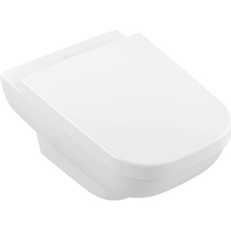 Joyce, Cuvette à fond creux, 370 x 560 mm, DirectFlush, modèle suspendu, sortie horizontale, En porcelaine sanitaire Blanc AntiBac CeramicPlus