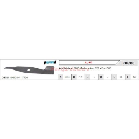 Lama AL-KO per trattorino tagliaerba rasaerba tosaerba 3200 master R303908