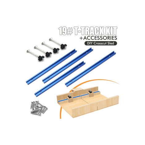Ensemble de rainure en T T19 et vis de serrage – Connecteur pour glissière – Accessoire pour établi modulable (1/3)