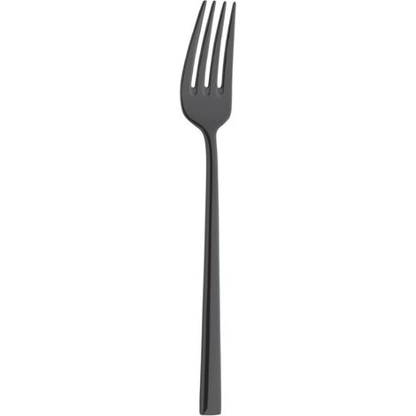 Fourchettes à dessert Metropole PVD noires (lot de 12) - AMEFA (1/2)