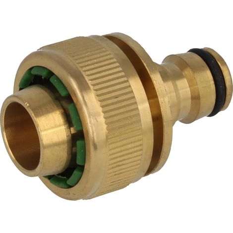 tecuro Schlauchanschluss mit Stecker für Schlauch 1/2 Zoll (Ø 13 mm) MS-Stecksystem (1/4)