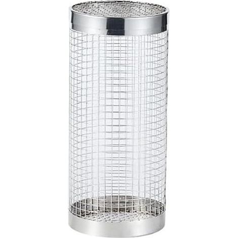 Panier à griller rond en acier inoxydable, panier à griller en maille métallique, panier à griller cylindrique, panier à griller portable pour le camping, 20 x 9 cm (1/5)