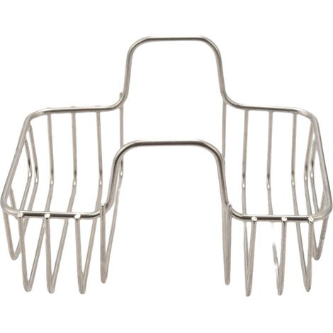 Accessoire de cuisine : support pour évier double, éponge intérieure pour lave-vaisselle, boule en acier inoxydable, porte-fruits. (1/5)