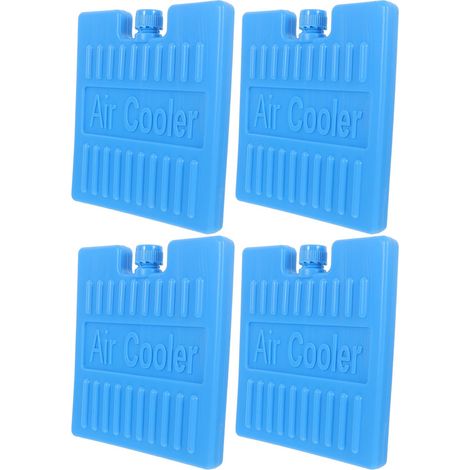 4-teilige blaue Kunststoff-Kühlbox für Luftkühler, leicht zu reinigen, für Lunchboxen und Lunchpakete, Büro, Schlafzimmer (1/4)