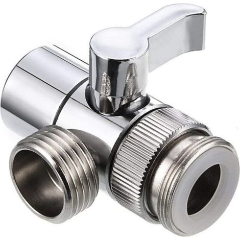 Wasserfilter – Universal-Wasserhahnadapter – Handbrause – 3-Wege-Umstellventil – Umstellventil – Duschventil – Duschkopfanschluss – Waschbecken