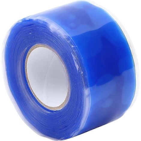 Ruban adhésif industriel en silicone bleu, ignifugé et imperméable, 0,5 mm x 25 mm x 3 mètres