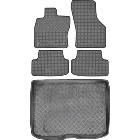 Set di tappetini in gomma per auto e tappetino per bagagliaio per Audi A3 III 8V Hatchback/Sportback dal 2012 al 2020. (1/5)