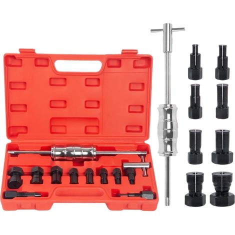 Kit Extracteur De Roulement pour Trou Borgne Outil en Métal Robuste  Extracteur De Roulement De Roue pour réparation sur voiture, moto, trou borgne, générateur, boîte de transmission et pompe à (1/5)