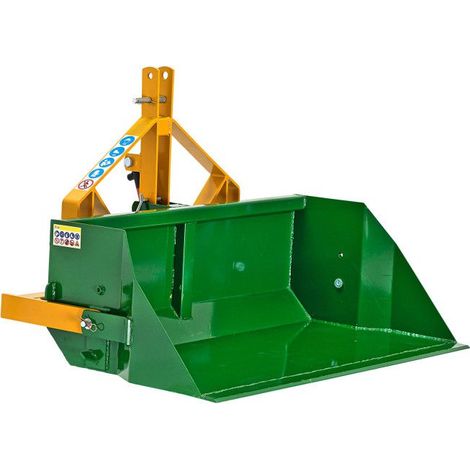 Dema – Godet arrière hydraulique 3 points – Acier haute qualité – Largeur de travail 1400 mm – Charge utile 500 kg – Pour petits tracteurs - DHS 140 HY
