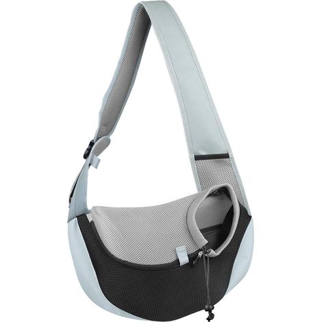 Sac de Transport pour Chat/Chien Sac bandoulière pour Chien et Chat Chien Chiot Chat épaule pour Animaux de Compagnie Sling Sac Transporteur (Large)-Fei Yu (1/5)