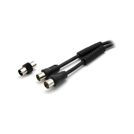 NABO Antennenkabel mit Mantelstromfilter 5 meter schwarz