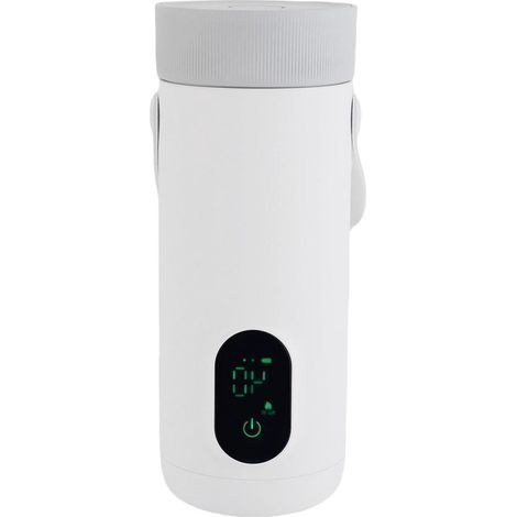 Bouilloire électrique portable - Bouilloire de voyage - Cuisiner en déplacement - Rechargeable sans fil et par USB - 350 ml - Noire (1/5)