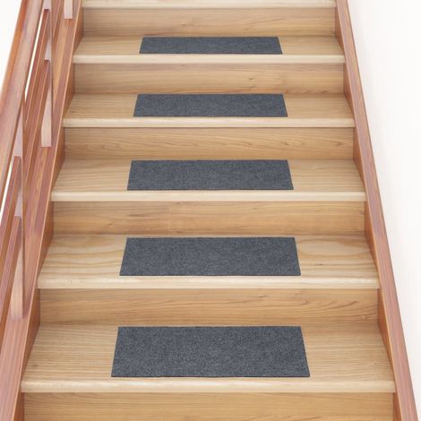 Tapis d'escalier autocollants Rectangulaire 15 pcs,Marchettes d'escalier,Protections d'escalier 60x25 cm CFW45575 (1/5)