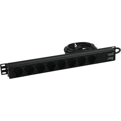 Eurolite 30240215 Stromverteilereinheit 8 Ausgänge AC Schwarz 1U