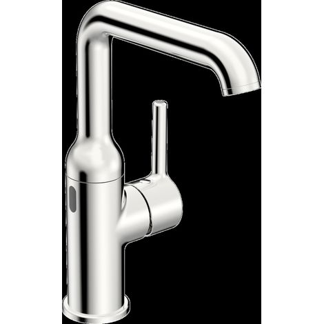 HANSA Miscelatore monocomando Rubinetto lavabo HANSAVANTIS Style 5465 230/9 V, Bluetooth Sporgenza 147 mm Cromo, 54652209 (1/3)