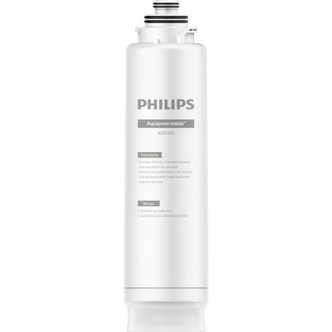 Filtro Philips Aquaporin transparente para purificación de agua