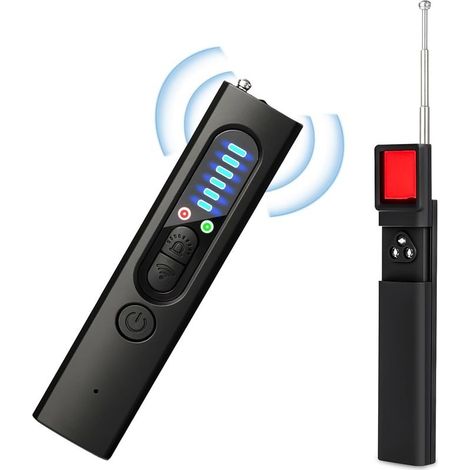 Détecteur de Caméra Cachée 4 en 1 Détecteur de Micro Espion,GPS Tracker,Détecteur RF sans Fil,Alarme de Sécurité pour Maison,Bureau,Hôtel (1/5)