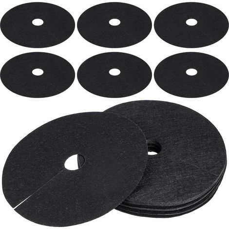 Lot de 20 rondelles de paillage pour Arbres et Anneaux de paillage – Tapis de Protection Contre Les Mauvaises Herbes – Non tissé – Protection des Racines (1/4)
