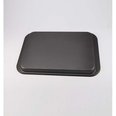Flache, antihaftbeschichtete Grillplatte, rechteckiges Grillblech, Grillen zu Hause für Fisch, Pizza, Kekse, Backofen, Kochutensilien (1/3)