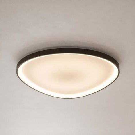 [NEUWERTIG] B-Ware Lucande Deckenleuchte Lampe Asken LED dimmbar CCT braun 61x60cm 2870 Lumen (1/2)