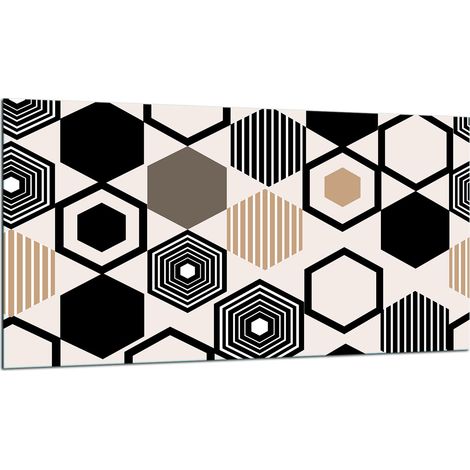 Glas-Schutzplatte für Herd 90x52 Mosaik (1/5)