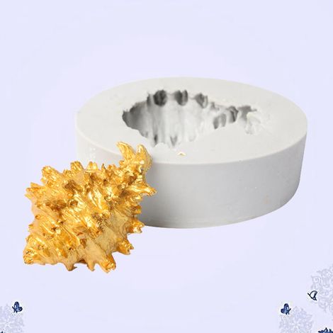 Schokoladenform der Marine-Serie: Muschel, Seestern, Fischschwanz und DIY-Silikonform für Kuchen 03 (1/5)