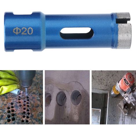 Perceuse à carreaux et marbre M14 avec foret diamanté fritté bleu de 20 mm (1/5)