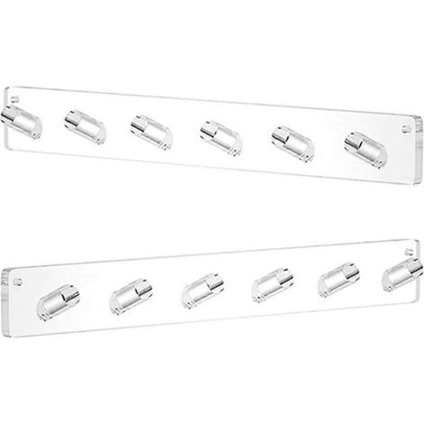 Support mural pour colliers et bracelets, en acrylique transparent, lot de 2. (1/4)