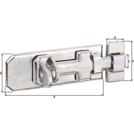 GAH Sicherheits-Schlossriegel Länge 100 mm Breite 40 mm ( 8002901568 ) (1/5)