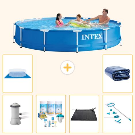 Intex Piscine Tubulaire Ronde - 366x76 cm - 7-pièces  S20478 (1/4)