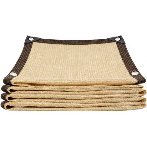 Voile d'ombrage robuste - Protection UV et coupe-vent pour terrasse de jardin, piscine, cour et camping/plage (1/5)