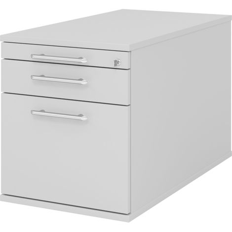 bümö office Rollcontainer - mit Hängeregistratur Grau