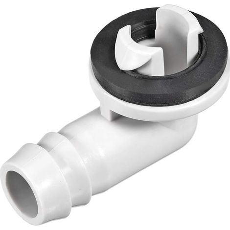 Coude de raccordement pour tuyau d'évacuation de climatisation, compatible avec les unités mini-split et les climatiseurs de fenêtre, 15 mm, 1 pièce (1/2)