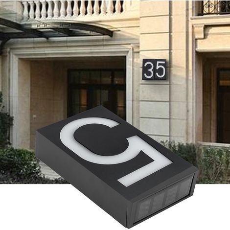 Éclairage LED solaire pour usage extérieur, sur les maisons, les hôtels, les magasins, sur les portes, dans les panneaux d'adresse (numéro 5) (1/5)