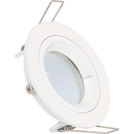 Downlight-Ring Rund Weiss für LED-Glühbirne GU10 / GU5.3 Ø 65 mm Weiß