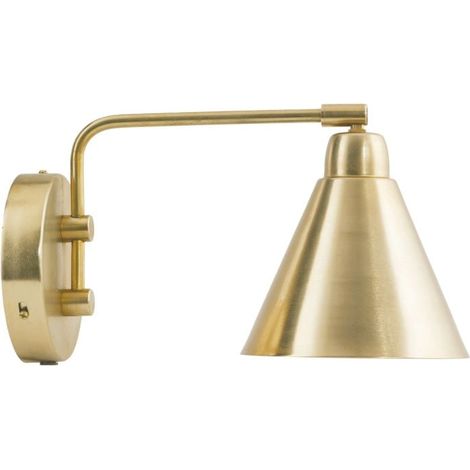 House Doctor - Wall lamp, HDGame - Brass - l: 30 cm, dia: 15.6 cm