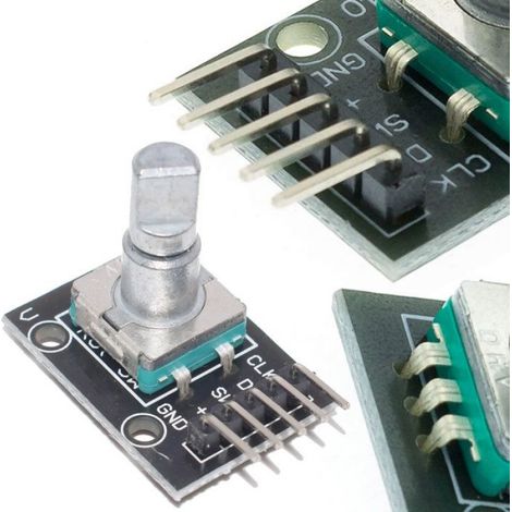 Encodeur Rotatif Avec Bouton - 360° Sans Butée - 20 Impulsions/Tour - Pas 2 54 Mm - Pour Projets Electroniques - 1 Unite (1/4)