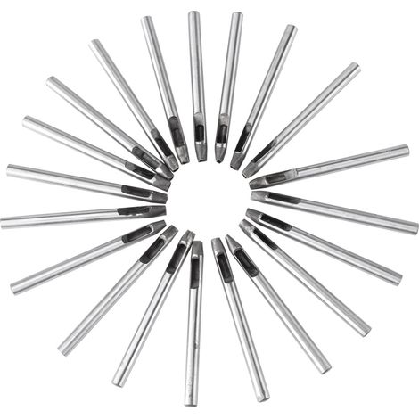 20 pièces Emporte-pièces Fleur Acier Carbone 5mm pour Décoration Cuir, Sac ou Ceinture (1/5)